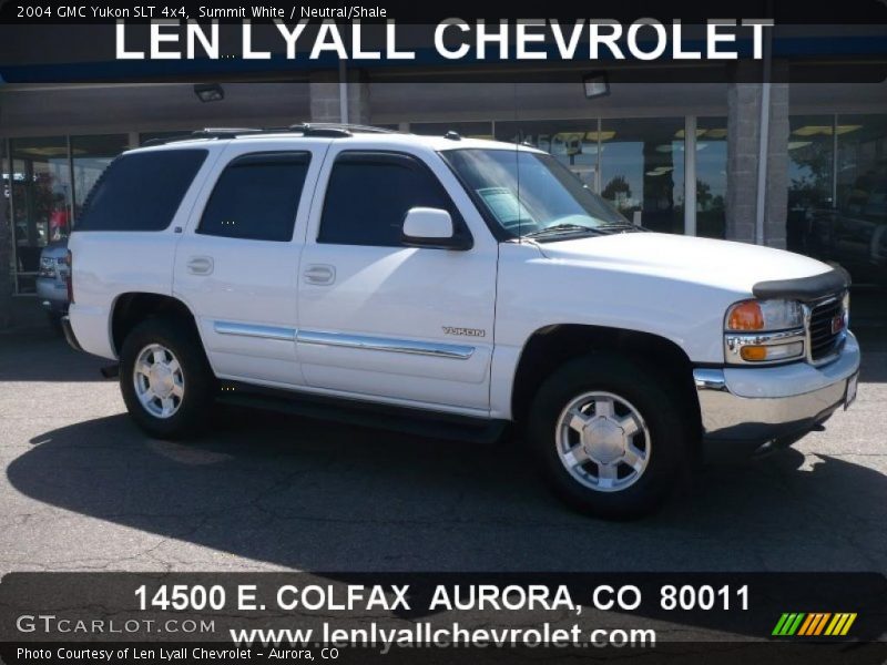 Summit White / Neutral/Shale 2004 GMC Yukon SLT 4x4