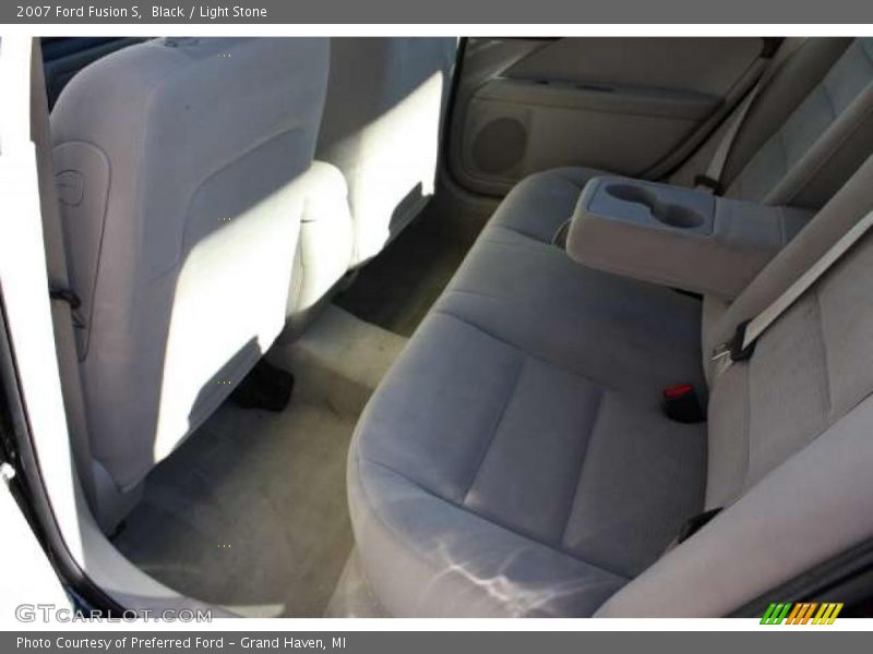 Black / Light Stone 2007 Ford Fusion S