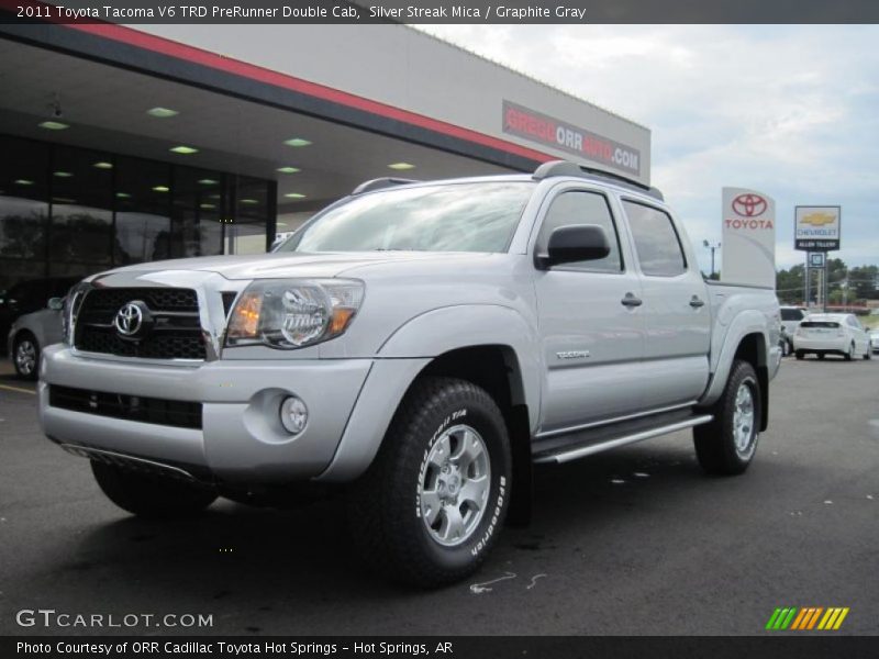 Silver Streak Mica / Graphite Gray 2011 Toyota Tacoma V6 TRD PreRunner Double Cab