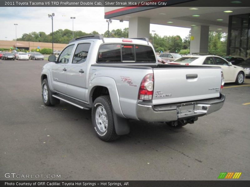 Silver Streak Mica / Graphite Gray 2011 Toyota Tacoma V6 TRD PreRunner Double Cab