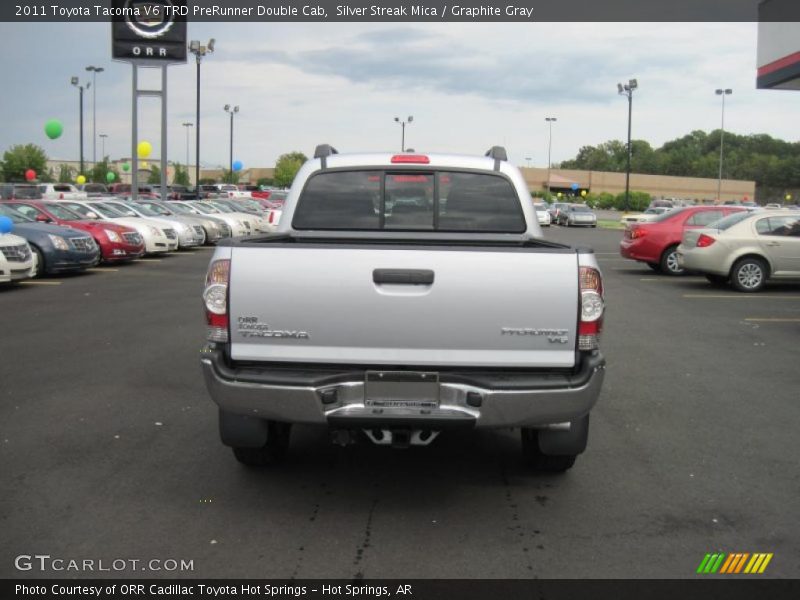 Silver Streak Mica / Graphite Gray 2011 Toyota Tacoma V6 TRD PreRunner Double Cab