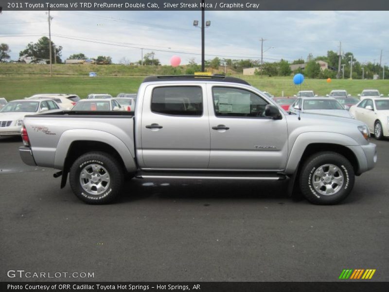 Silver Streak Mica / Graphite Gray 2011 Toyota Tacoma V6 TRD PreRunner Double Cab