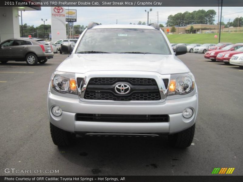 Silver Streak Mica / Graphite Gray 2011 Toyota Tacoma V6 TRD PreRunner Double Cab