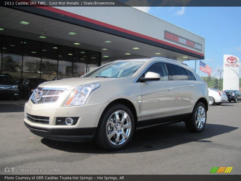 Gold Mist Metallic / Shale/Brownstone 2011 Cadillac SRX FWD