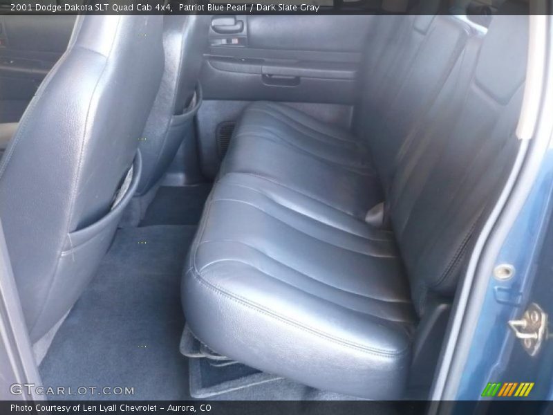 Patriot Blue Pearl / Dark Slate Gray 2001 Dodge Dakota SLT Quad Cab 4x4