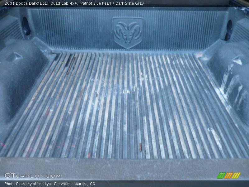 Patriot Blue Pearl / Dark Slate Gray 2001 Dodge Dakota SLT Quad Cab 4x4
