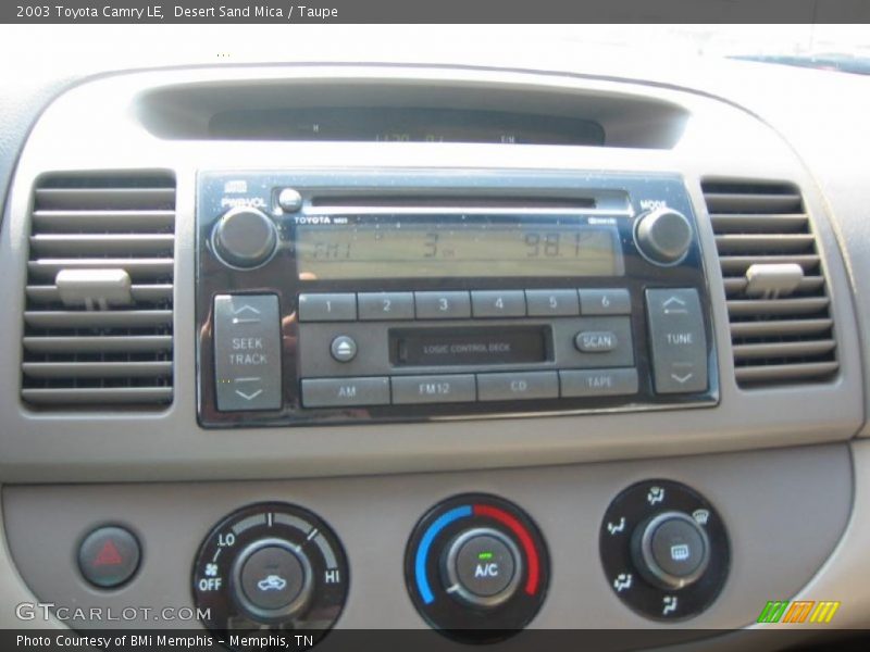 Desert Sand Mica / Taupe 2003 Toyota Camry LE