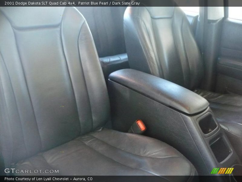 Patriot Blue Pearl / Dark Slate Gray 2001 Dodge Dakota SLT Quad Cab 4x4