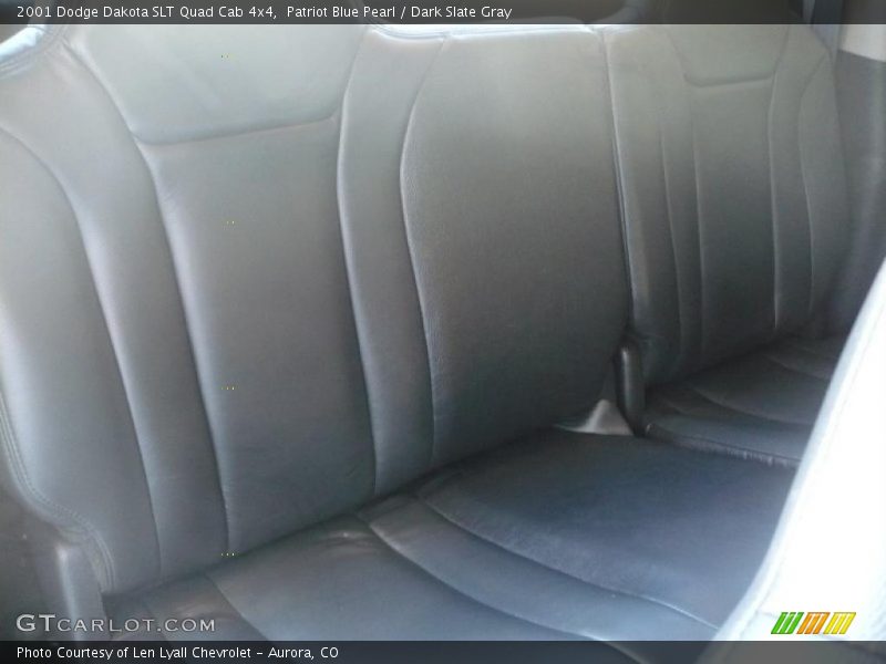 Patriot Blue Pearl / Dark Slate Gray 2001 Dodge Dakota SLT Quad Cab 4x4