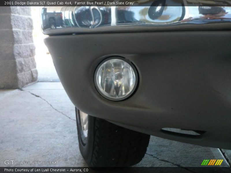 Patriot Blue Pearl / Dark Slate Gray 2001 Dodge Dakota SLT Quad Cab 4x4
