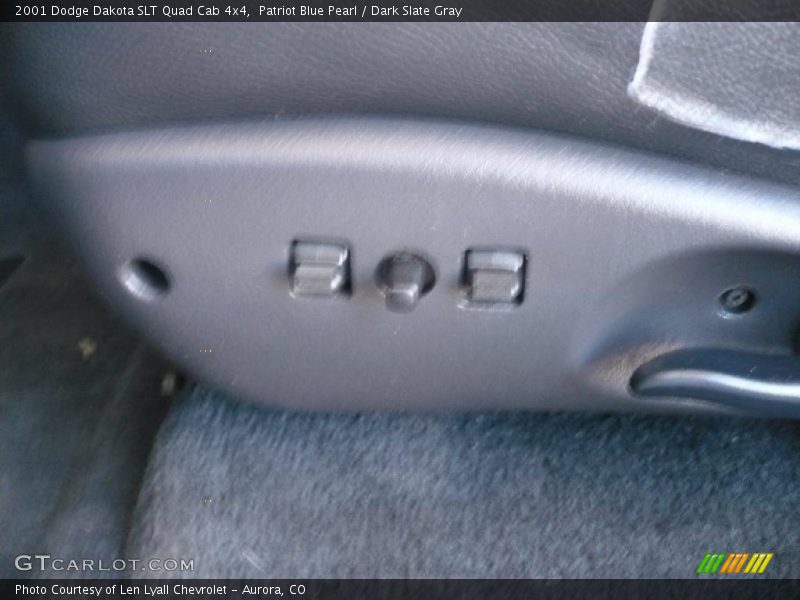 Patriot Blue Pearl / Dark Slate Gray 2001 Dodge Dakota SLT Quad Cab 4x4