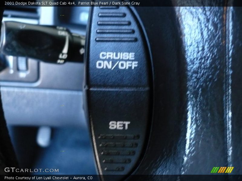 Patriot Blue Pearl / Dark Slate Gray 2001 Dodge Dakota SLT Quad Cab 4x4