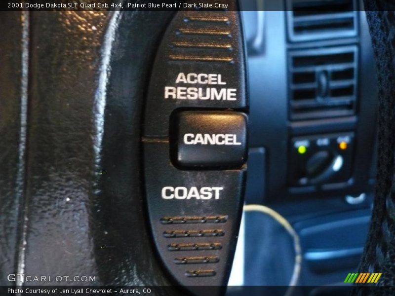 Patriot Blue Pearl / Dark Slate Gray 2001 Dodge Dakota SLT Quad Cab 4x4