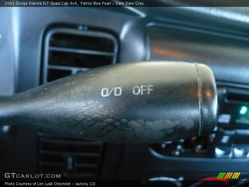 Patriot Blue Pearl / Dark Slate Gray 2001 Dodge Dakota SLT Quad Cab 4x4