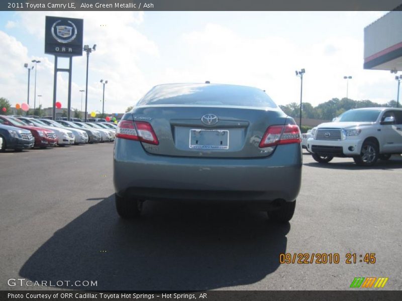 Aloe Green Metallic / Ash 2011 Toyota Camry LE