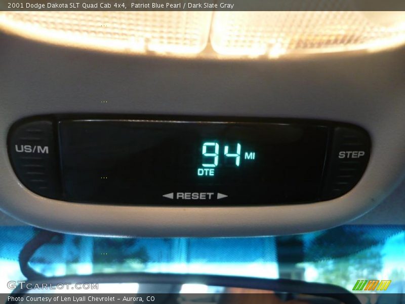Patriot Blue Pearl / Dark Slate Gray 2001 Dodge Dakota SLT Quad Cab 4x4