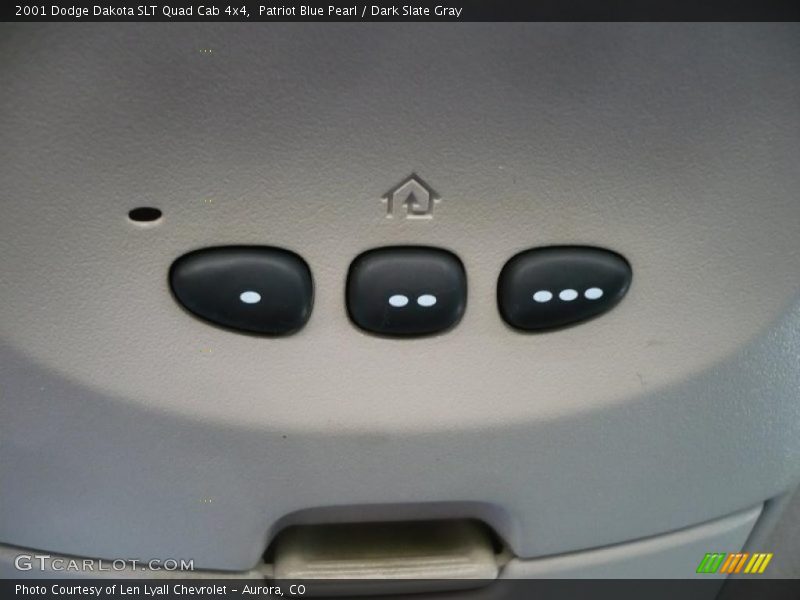 Patriot Blue Pearl / Dark Slate Gray 2001 Dodge Dakota SLT Quad Cab 4x4