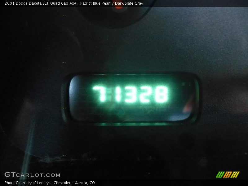 Patriot Blue Pearl / Dark Slate Gray 2001 Dodge Dakota SLT Quad Cab 4x4