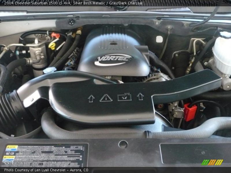 Silver Birch Metallic / Gray/Dark Charcoal 2004 Chevrolet Suburban 1500 LS 4x4