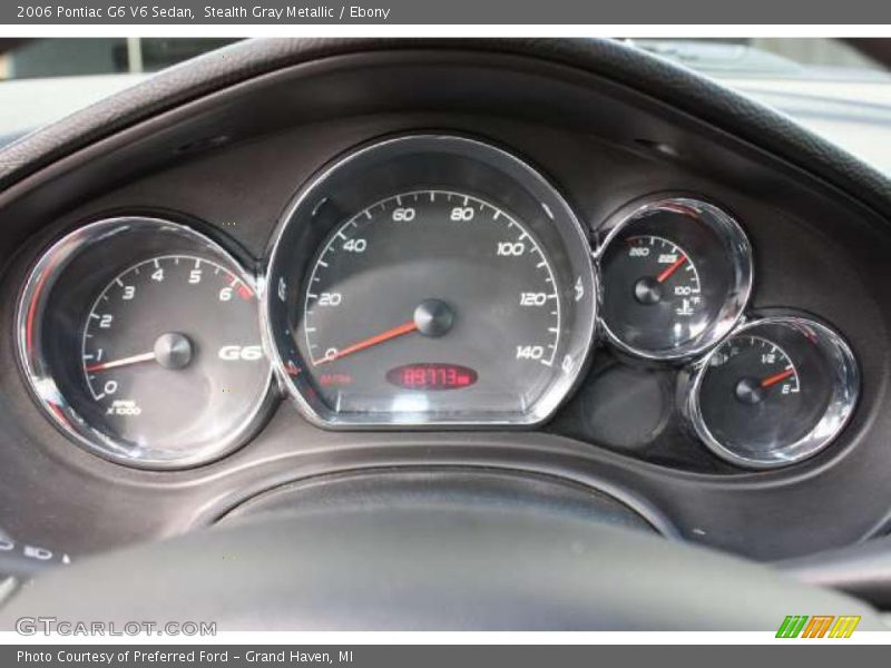 Stealth Gray Metallic / Ebony 2006 Pontiac G6 V6 Sedan