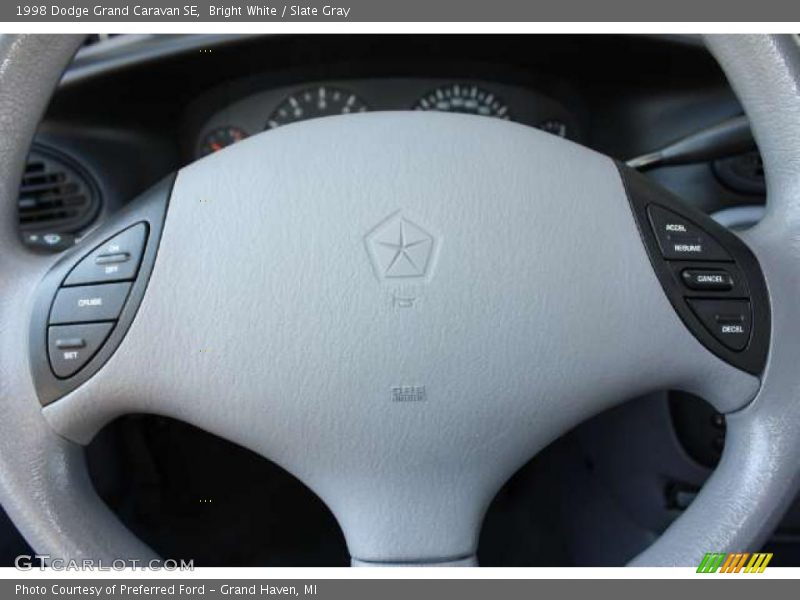 Bright White / Slate Gray 1998 Dodge Grand Caravan SE