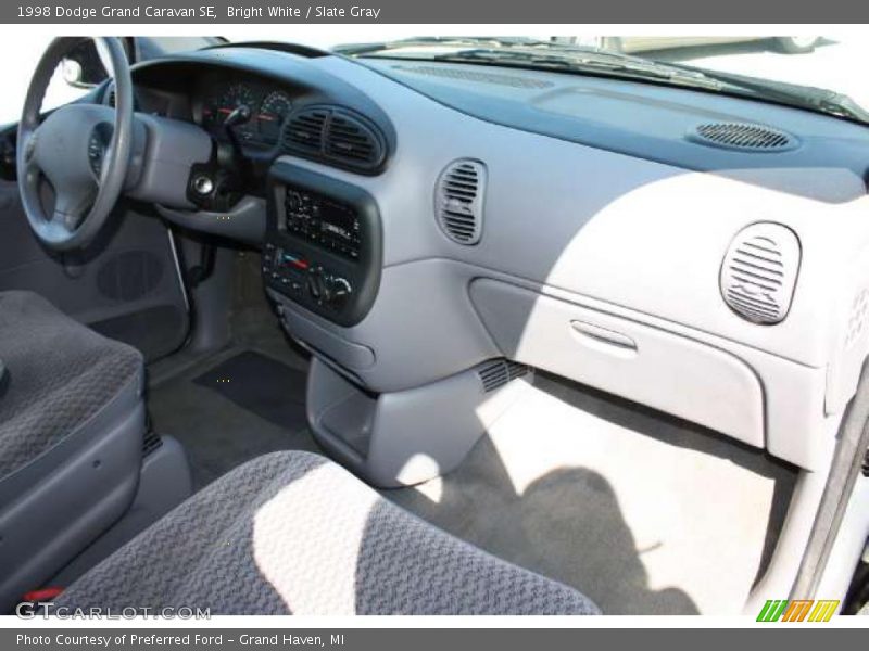 Bright White / Slate Gray 1998 Dodge Grand Caravan SE
