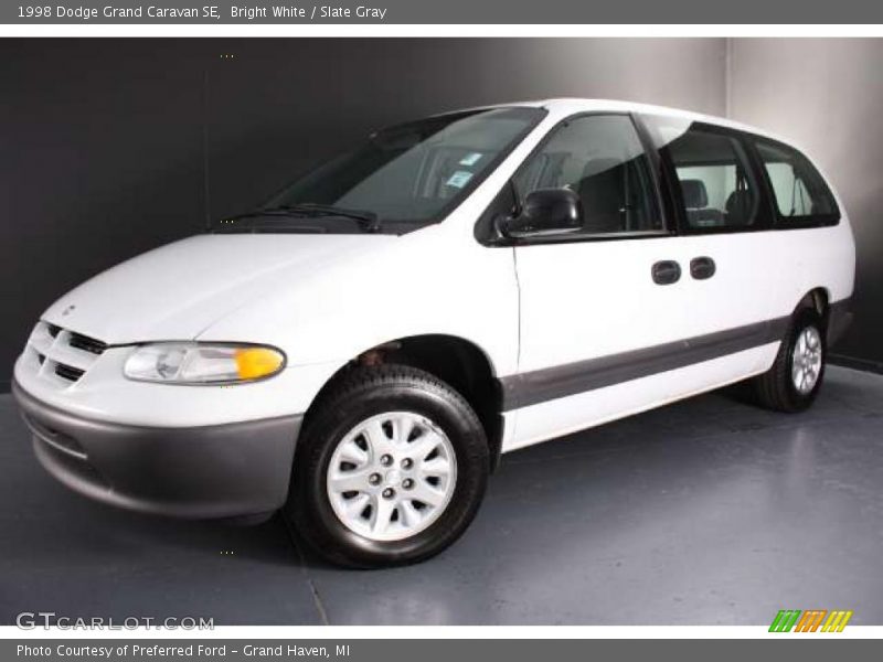 Bright White / Slate Gray 1998 Dodge Grand Caravan SE
