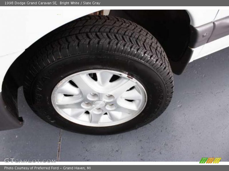 Bright White / Slate Gray 1998 Dodge Grand Caravan SE