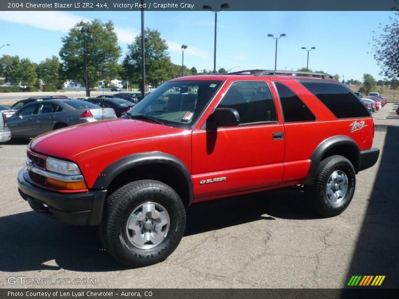 Victory Red / Graphite Gray 2004 Chevrolet Blazer LS ZR2 4x4