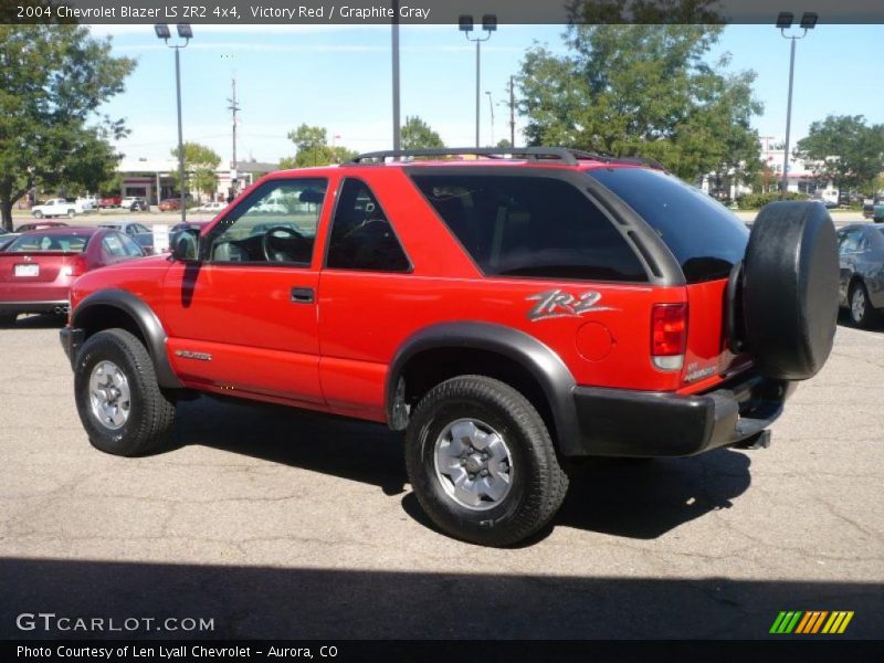 Victory Red / Graphite Gray 2004 Chevrolet Blazer LS ZR2 4x4