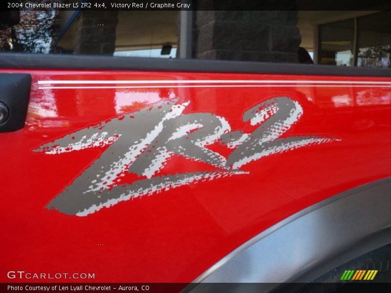 Victory Red / Graphite Gray 2004 Chevrolet Blazer LS ZR2 4x4