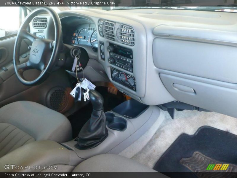 Victory Red / Graphite Gray 2004 Chevrolet Blazer LS ZR2 4x4