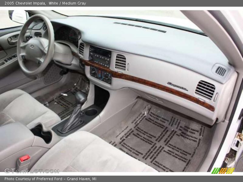 White / Medium Gray 2005 Chevrolet Impala