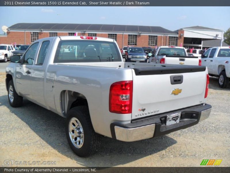 Sheer Silver Metallic / Dark Titanium 2011 Chevrolet Silverado 1500 LS Extended Cab