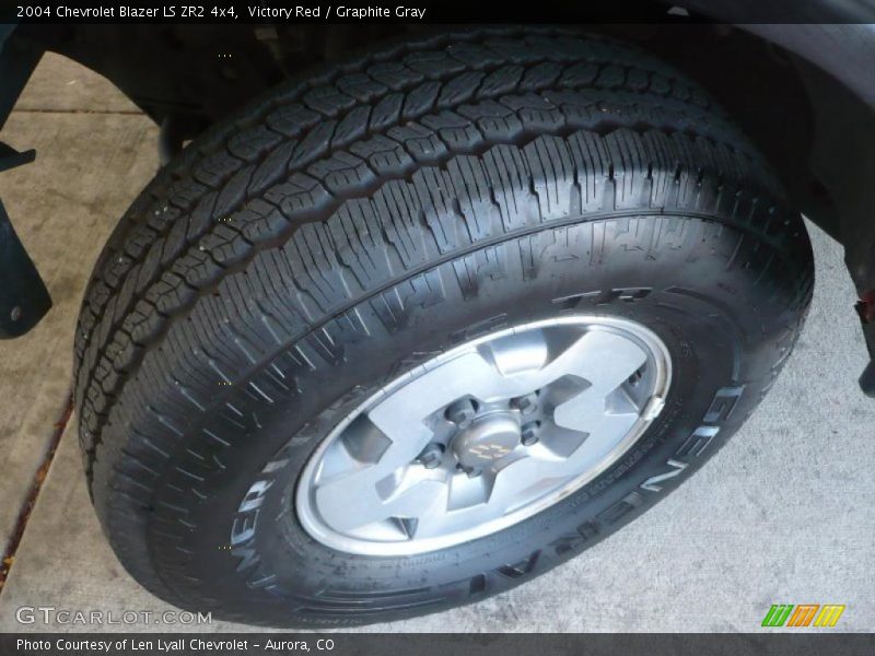 Victory Red / Graphite Gray 2004 Chevrolet Blazer LS ZR2 4x4