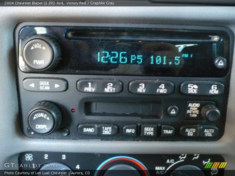 Victory Red / Graphite Gray 2004 Chevrolet Blazer LS ZR2 4x4