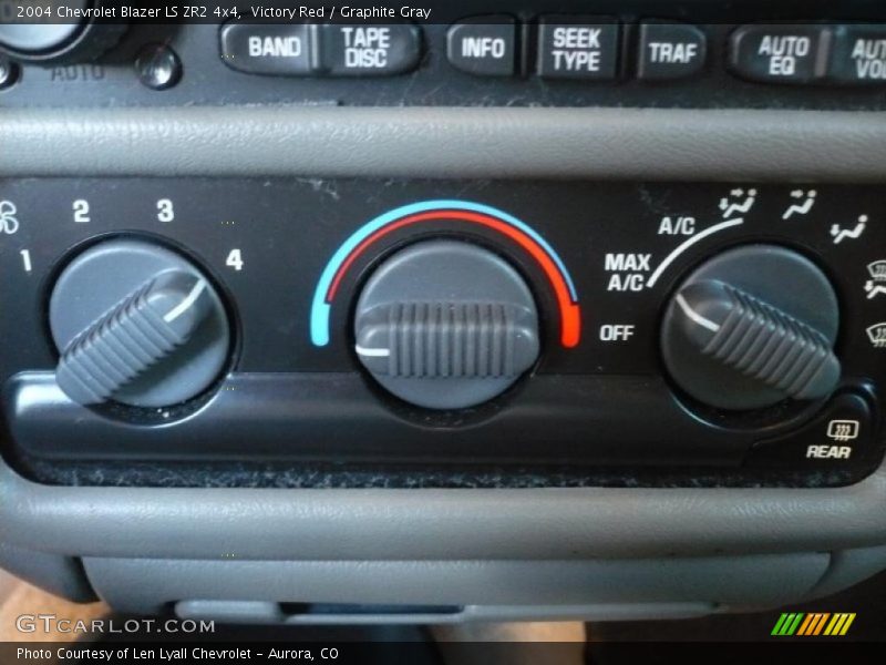 Victory Red / Graphite Gray 2004 Chevrolet Blazer LS ZR2 4x4