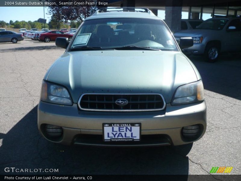 Seamist Green Pearl / Beige 2004 Subaru Outback Wagon