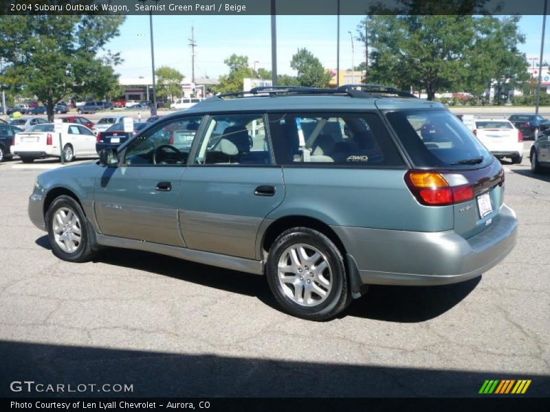 Seamist Green Pearl / Beige 2004 Subaru Outback Wagon