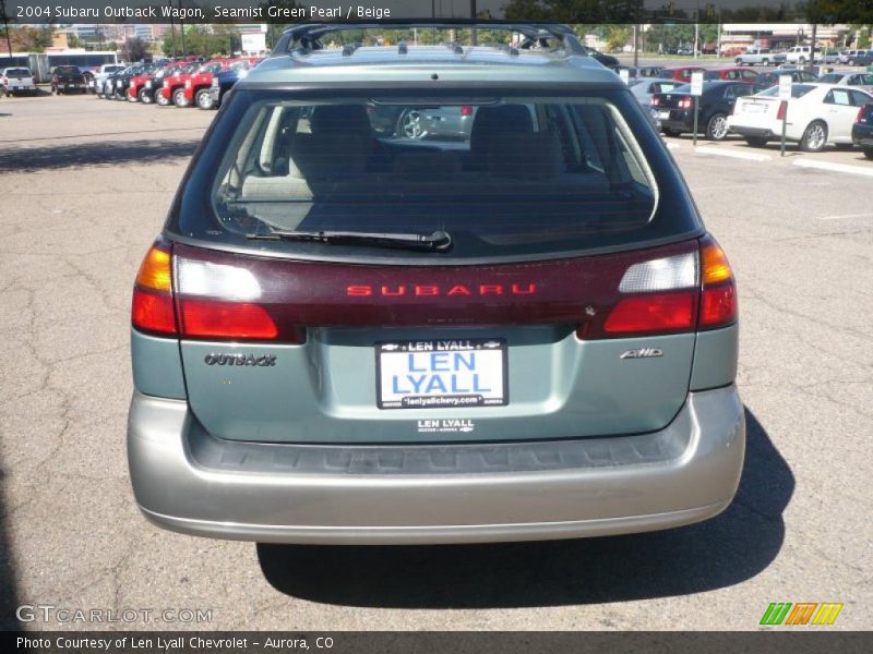 Seamist Green Pearl / Beige 2004 Subaru Outback Wagon