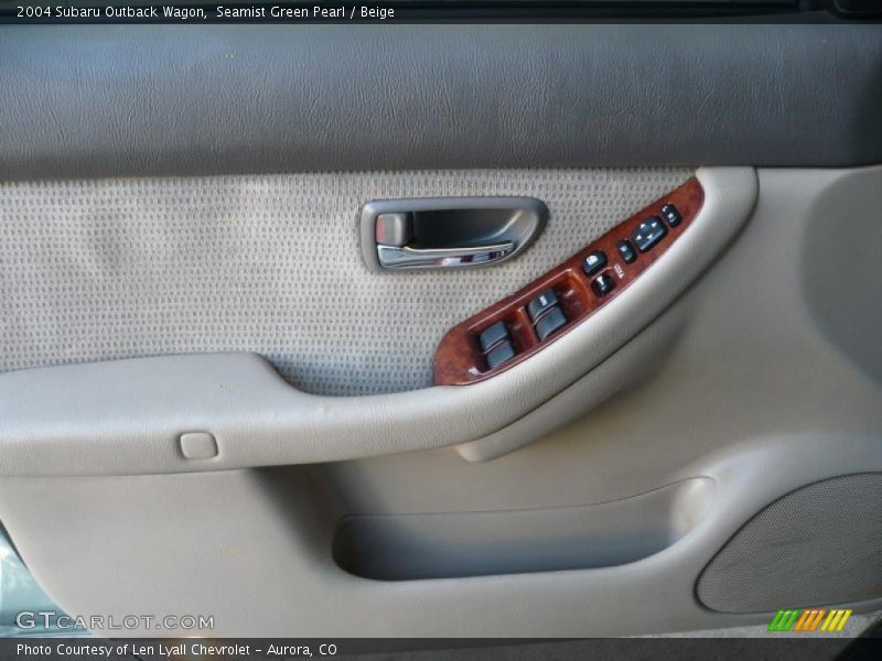 Seamist Green Pearl / Beige 2004 Subaru Outback Wagon
