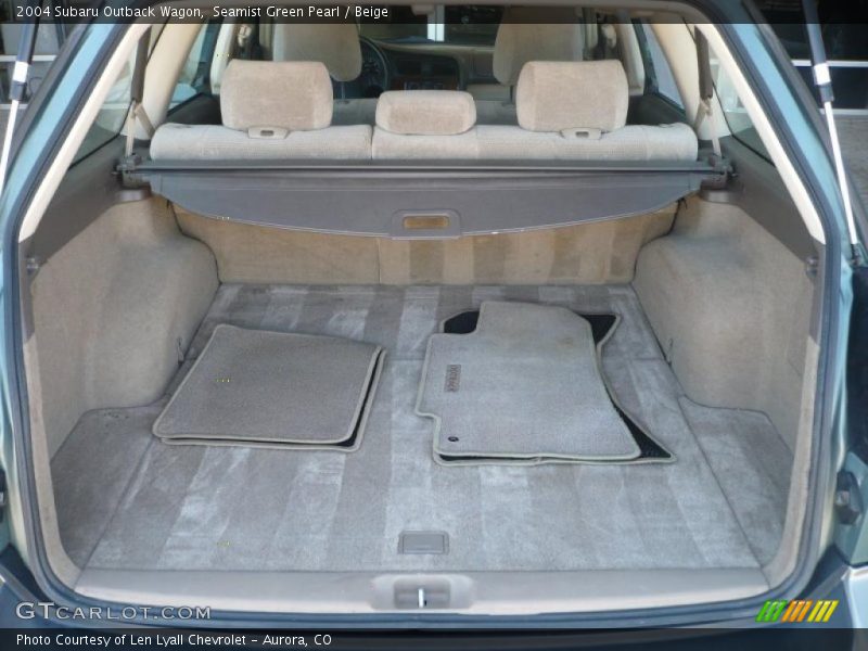 Seamist Green Pearl / Beige 2004 Subaru Outback Wagon