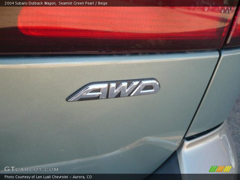 Seamist Green Pearl / Beige 2004 Subaru Outback Wagon