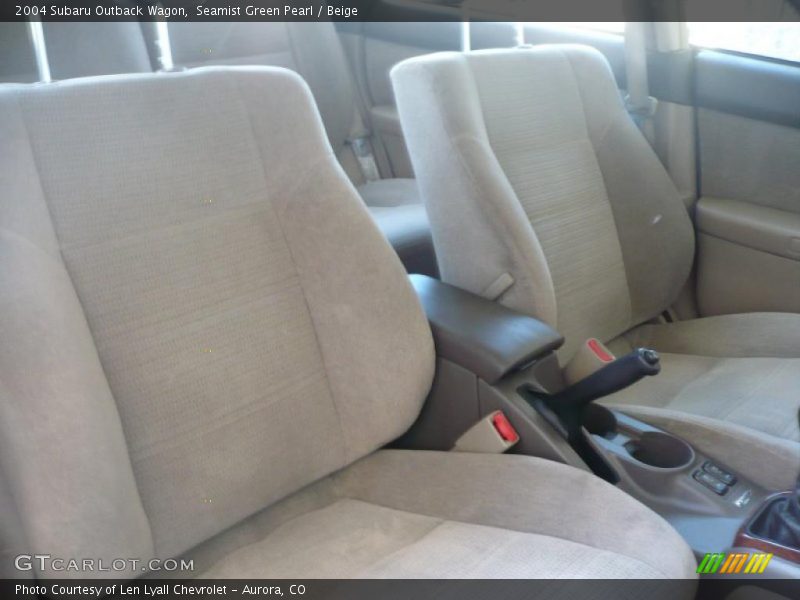 Seamist Green Pearl / Beige 2004 Subaru Outback Wagon