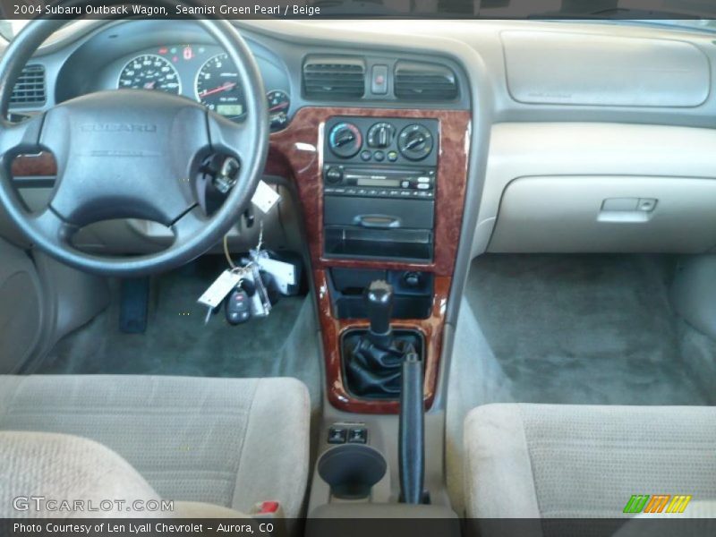 Seamist Green Pearl / Beige 2004 Subaru Outback Wagon