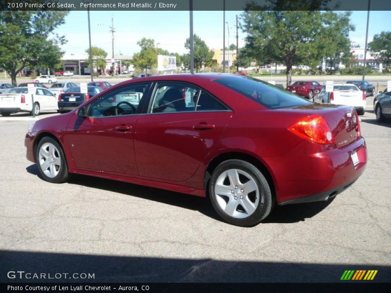 Performance Red Metallic / Ebony 2010 Pontiac G6 Sedan