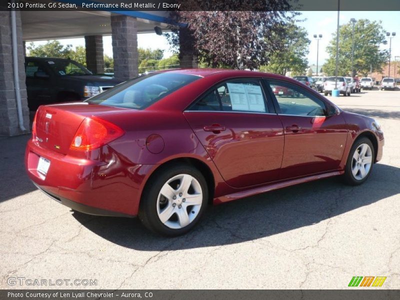 Performance Red Metallic / Ebony 2010 Pontiac G6 Sedan