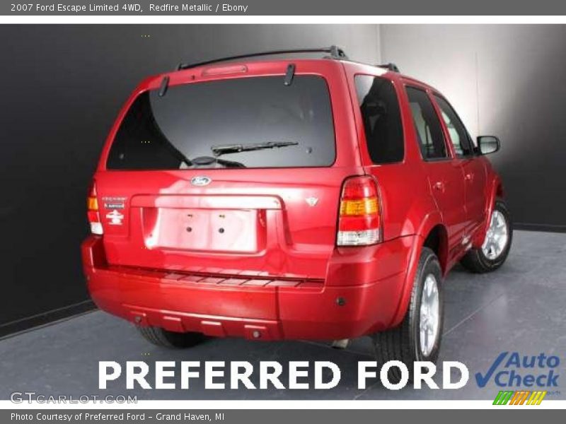 Redfire Metallic / Ebony 2007 Ford Escape Limited 4WD