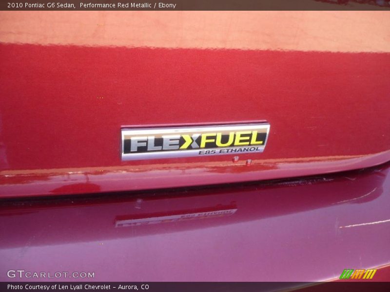 Performance Red Metallic / Ebony 2010 Pontiac G6 Sedan