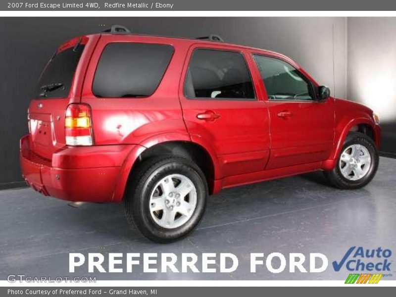 Redfire Metallic / Ebony 2007 Ford Escape Limited 4WD
